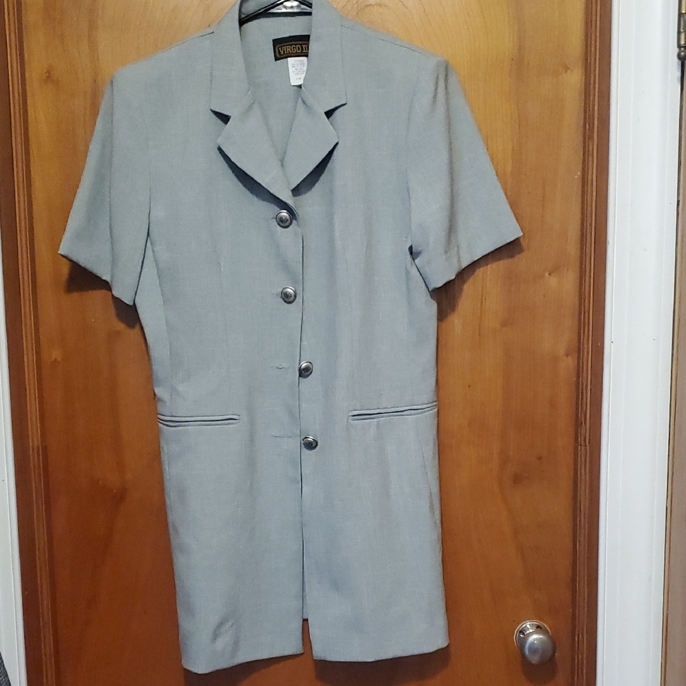 Virgo II Gray Short Sleeve dress
